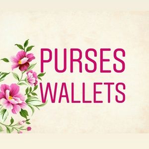 Purses wallets are below